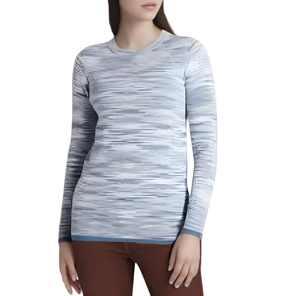 Market and Spruce Audrey Space Dye Tipped Pullover Sweater in Blue NWT Size XL
